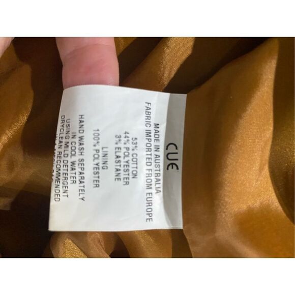 S 12, Cue brand skirt made in Australia with European fabric. Like new condition - Picture 7 of 7